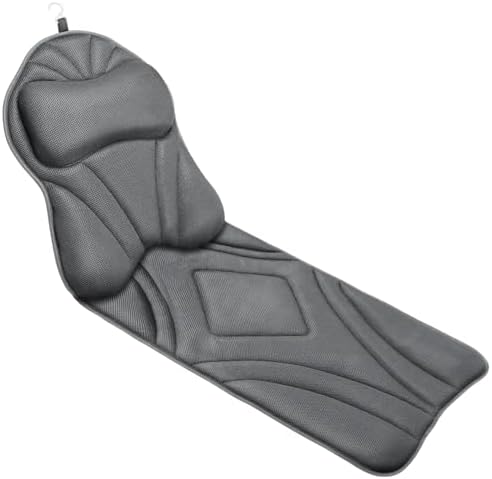 Full Body Bath Pillow for Bathtub, Luxury Bath Gifts for Women Thick Bathtub Cushion for Soaking Tub with Laundry Bag, Bathtub Pillow Luxury Bathtub Pillows for Head,Neck & Back,Spa (Light Grey)