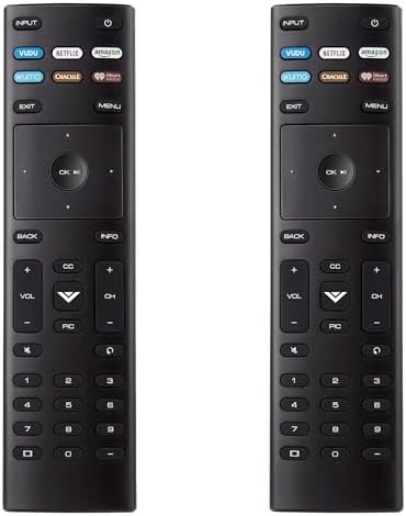 Remote for Vizio Smart TV Remote, 2-Pack Universal Replacement Control for Vizio Remote, Control for Vizio TV Remote Compatible for VIZIO All LED LCD HD 4K UHD HDR Smart TV
