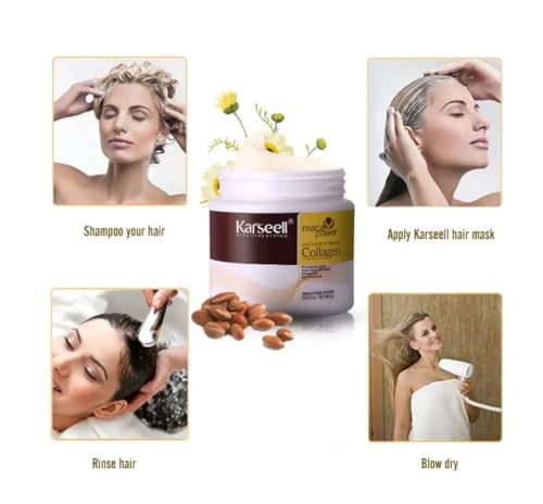 Karseell Dry Damaged Hair Treatment Deep Conditioning Repair Collagen Hair Mask