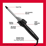 REVLON Perfect Heat Triple Ceramic Curling Iron | For Silky Smooth Spiral Curls (1/2 in)