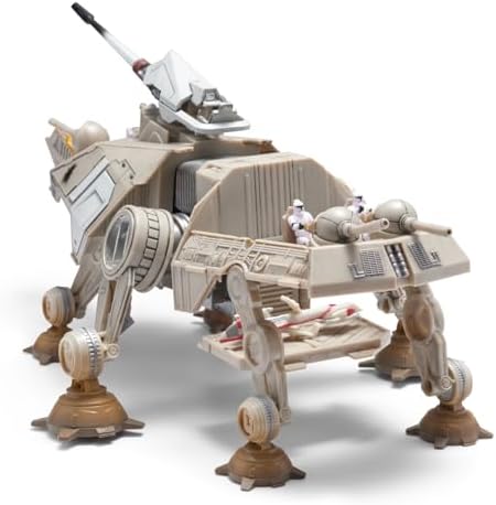 STAR WARS Micro Galaxy Squadron at-TE - 9-inch Six-Legged Vehicle with 2.5-Inch Speeder and Five 1-Inch Micro Figure Accessories