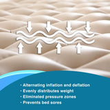 MedVance Premium Alternating Air Pressure Mattress Pad with Ultra Quiet Alternating Pump | Pressure Sore and Ulcer Prevention and Relief | Use on Medical, Hospital, or Standard Bed