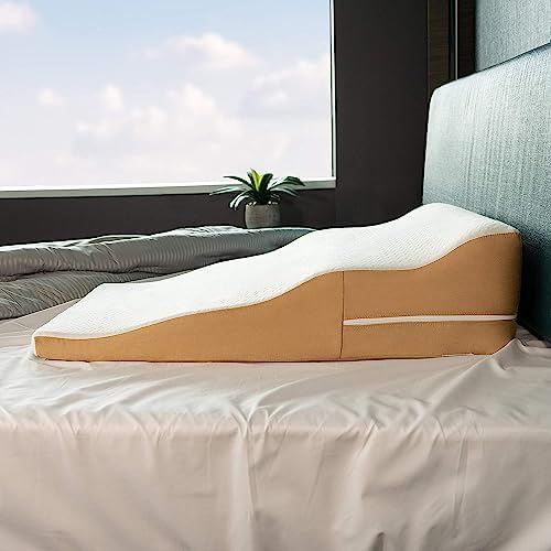 Avana Contoured Bed Wedge 30" Support Pillow with Gel-Infused Memory Foam and Cooling Tencel Cover