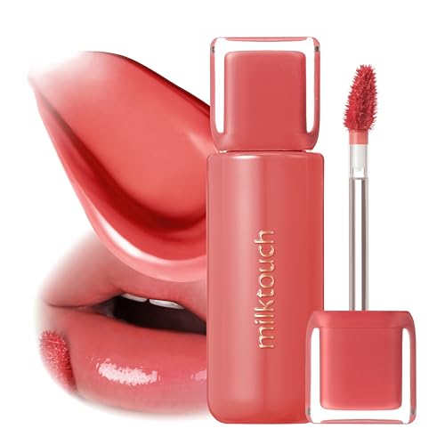 MILKTOUCH Jelly Lip Glow Tint - Hydrating Lip Gloss with Long-Lasting Moisture, Lip Stain, Lightweight, Radiant Shine, Perfect for Daily Use, Valentines Gifts, Korean Lip Oil (07 Autumn Peach)