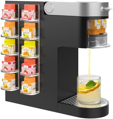 NiHome 2PCS Clear Acrylic Pod Holders Compatible with Ninja Thirsti Drops, Durable Thick Acrylic Wall or Machine Mounted Storage Racks with Nano Adhesive, Space-Saving Design Easy Flavor Organization