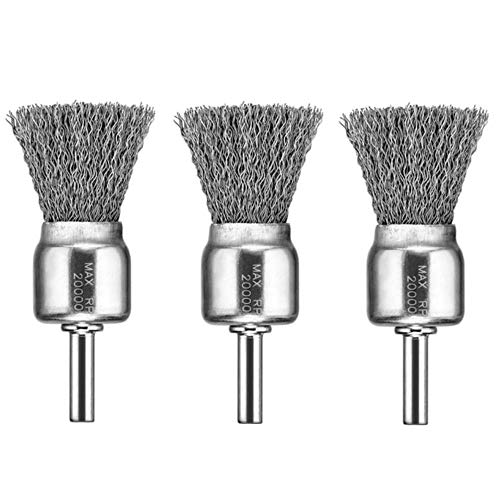 DEWALT DW4901 1-Inch Crimped End Wire Brush, 3 Pack