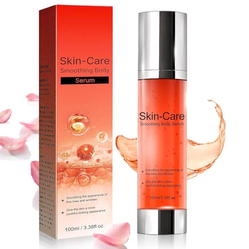 B Glossy Body Serum for Wrinkles, B Glossy Smoothing Body Serum for Wrinkles, Anti-Aging & Wrinkle Smoothing Formula, Infused with Hyaluronic Acid, Glycerin, Vitamin E, Hydrating & Firming 3.38FL.OZ