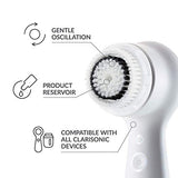 Clarisonic Delicate Facial Cleansing Brush Head Replacement Compatible with Mia 1, Mia 2, Mia Fit, Alpha Fit, Smart Profile Uplift and Alpha Fit X, 2 Count