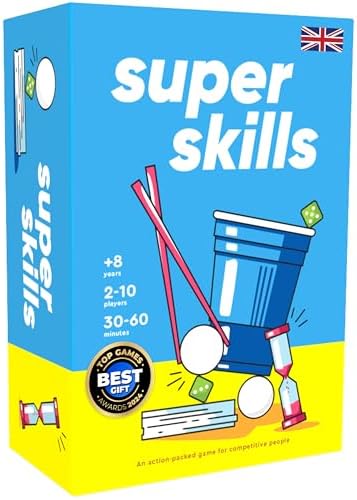 Super Skills - Action Game for Competitive People - Beat Your Friends at 120 Challenges - Fun Group Activity for Family Night or Party with Kids, Teen