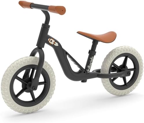 Chillafish Charlie Toddler Balance Bike, Lightweight 10-Inch Bike for Boys & Girls 2 to 4 Years Old, Adjustable Seat, Carry Handle & No-Puncture Tires