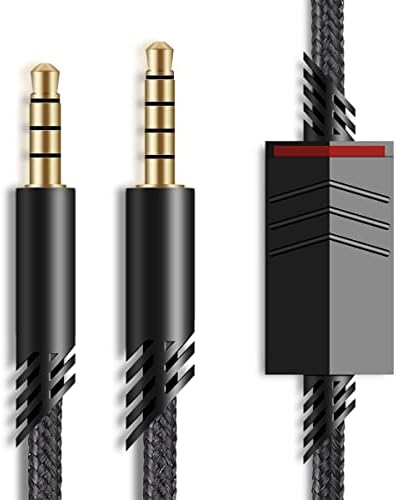 Replacement for Astro A40 Inline Mute Cable Cord, Mute Function Audio Aux Gaming Wire Compatible with Astro A40 Headsets (2 Meter, Nylon Braided)