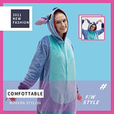 COSUSKET Snug Fit Unisex Adult Onesie Pajamas, Flannel Cosplay Animal One Piece Halloween Costume Sleepwear Homewear