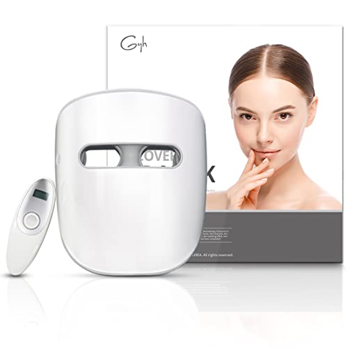 GYH Led Face Mask Light Therapy, Red Light Therapy for Face, FSA/HSA Eligible, Wireless High Dose Red, Infrared & Blue Light Therapy Mask for Skin Care, Anti-ageing Cloud-S (RB-014)