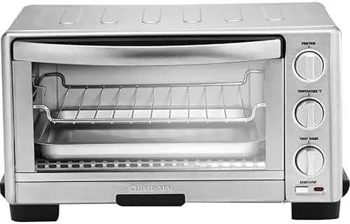 Cuisinart TOB-1010 Toaster Oven Broiler, 11.875" x 15.75" x 9", Stainless Steel