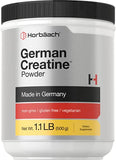 Horbäach German Creatine Powder 500g | Made in Germany with Creapure | Vegetarian, Non-GMO, and Gluten Free Dietary Supplement