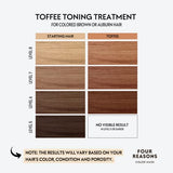 FOUR REASONS Color Mask - Toffee - (27 Colors) Toning Treatment, Color Depositing Conditioner, Tone & Enhance Color-Treated Hair - Semi Permanent Hair Dye, Vegan and Cruelty-Free, 6.76 fl oz