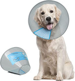 Supet Dog Cone Collar Adjustable After Surgery, Comfy Pet Recovery Collar & Cone for Large Medium Small Dogs, Elizabethan Dog Neck Collar Plastic Practical