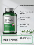 Horbäach Milk Thistle Extract | 3000mg | 300 Capsules | Non-GMO, Gluten Free Supplement