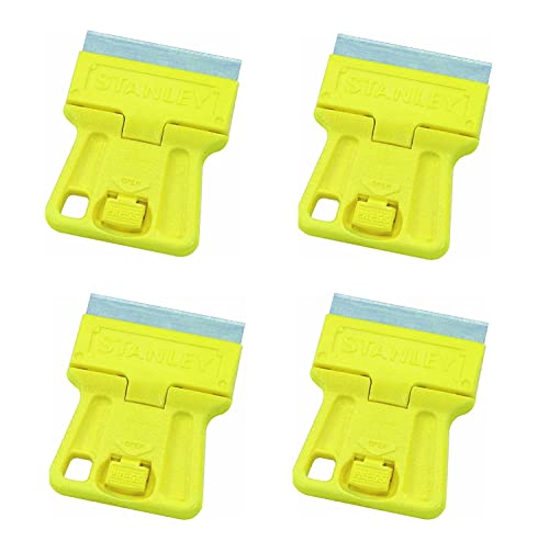 Stanley 28-100 1-3/16" High Visibility Mini Razor blade scraper (4 Pack)