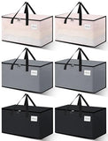 NATURELUX Heavy Duty Moving Bags - Extra Large Packing Bags and Storage Totes, Collapsible and Foldable Option for Moving and Storage, Multicolored, 93 L - 6 Pack