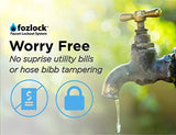 Fozlock Outdoor Faucet Lock System - Insulated Water Spigot Lock and Garden Hose Bib Lock with Cover, Stainless Steel - Prevent Water Theft and Stop Unauthorized Water Use, Easy Installation