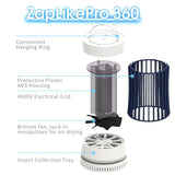 AICase 2pcs Portable USB Electronic Rechargeable Mosquito Killer Lamp/Bug Zapper for Summer Trip,Outdoor Camping,Patio,Home and Garden,Mosquito Trap Indoor,Moth Trap/Bug Killer/Mosquito Killer Light