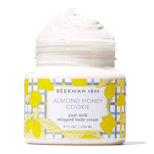Beekman 1802 Whipped Body Butter Cream with Goat Milk - Deeply Moisturizes, Softens Skin - Natural & Gentle for All Skin Types - Non-Greasy, Cruelty-Free, 8 oz - Packaging May Vary