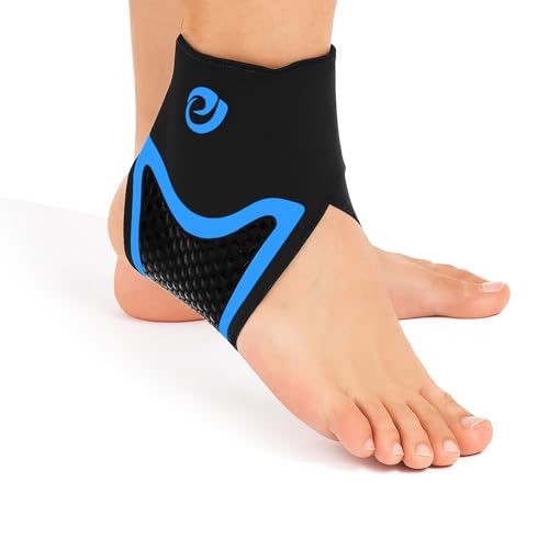 Nvorliy AquaSkin Pro Ankle Brace, Quick-Dry & Chlorine-Resistant Ankle Sleeve for Swimming, Surfing, Diving, Paddle Boarding & Aquatic Recovery–Ultra-Thin Support for Men & Women (Right, M)