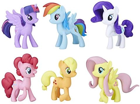 My Little Pony Friendship is Magic Toy Meet The Mane 6 Collection Set - 6 Pony Figures Including Twilight Sparkle, Kids Ages 3 and Up (Amazon Exclusive)