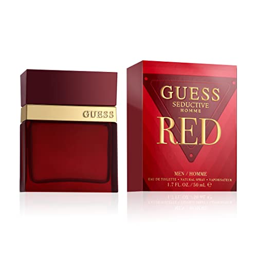 Guess Seductive Red Men/Homme Eau de Toilette Cologne Spray For Men, 1.7 Fl. Oz.