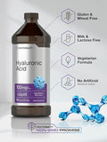 Horbäach Liquid Hyaluronic Acid Supplement | 100 mg | 16 oz | Mixed Berry Flavor | Non-GMO and Gluten Free Formula