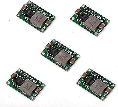 Mini 5pcs DC 4.75-23V to 3.3V Buck Converter Board - 1.8A Output, Small Size, Green
