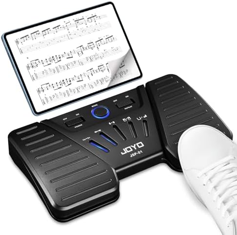 JOYO Wireless Page Turner Bluetooth Music Page Turner Pedal for iPad Tablets Android IOS Phones Keyboard Foot Switches Turner (SP-01)