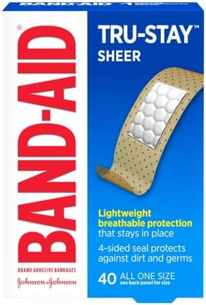 BAND-AID Comfort-Flex Sheer Adhesive Bandages, All One Size 40 ea (Pack of 4)
