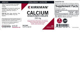 Kirkman - Calcium Bisglycinate Chelate 200mg - 120 Capsules - Without Vitamin D3 - Helps Maintain Strong Bones - Hypoallergenic