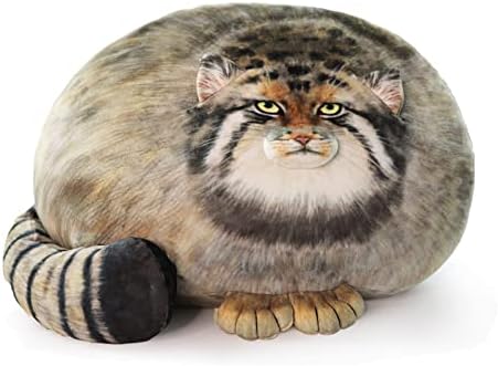 Sew Butiful Steppe Cat Plush 30cm/12inch Pallas Cat Stuffed Animal, Cute Plushies for Girls, Soft Plush Pillow, Throw Pillow Doll Decoration Doll Birthday Gift for Kids Boys Party