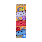 Scrub Daddy Sponge - Summer Shapes - Non- Scratch Scrubbers for Dishes and Home - 3ct