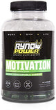 Ryno Power Motivation Capsules - Natural Boost for Mental and Physical Performance - Gluten Free / Banned Substance Free / All-Natural