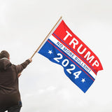 Trump 2024 Flag, 3x5 Feet Trump Flag Take American Back & NO MORE BULLSHIT,Trump Flag with Brass Buttonhole 100D Polyester Yarn UV protection Fade Resistant for Indoor Outdoor