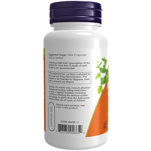 NOW Supplements, Echinacea & Goldenseal Root, 225/225 mg Blend, Immune System Support*, 100 Veg Capsules