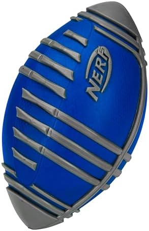 Nerf Weather Blitz Foam Football, Silver, All Weather Play, Easy to Hold Grips, Balls for Kids, Kids Sports Toys, Perfect Easter Basket Stuffers, Great Easter Toys or Easter Gifts for Kids