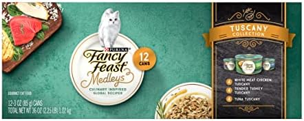 Purina Fancy Feast Medleys 12 Ct. Tuscany Wet Cat Food Variety Pack - (12) 3 oz. Cans - (2 Packs of 12) 3 oz. Cans