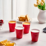 Lilymicky 240 Pack 12 oz Disposable Plastic Cups, Red Party Plastic Cups for Parties, Picnics and BBQ