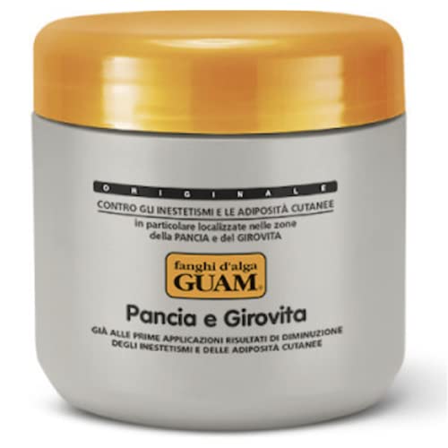 Guam TUMMY & WAIST, Stomach Wrap for Cellulite Reduction, Tighten Loose Belly Skin | Anti-Cellulite Lipo Wraps for Stomach, Seaweed + Caffeine | Cellulite Remover Tummy Wrap for Flat Tummy (1.1LB)