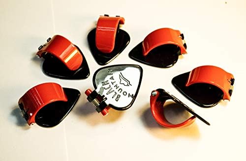 Black Mountain Heavy Gauge Thumb Picks for Acoustic Guitar, Electric Guitar, Ukulele, Banjo, and More - Spring Loaded Universal Fit for Medium to XL Thumbs - Premium Finger Picks