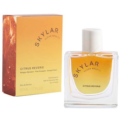 Skylar New Citrus Reverie Eau de Parfum-Hypoallergenic Clean Perfume for Women & Men, Vegan, Safe for Sensitive Skin-Fruity Floral Scents, Madarin, Orange, Pinapple-50mL /1.70 Fl Oz