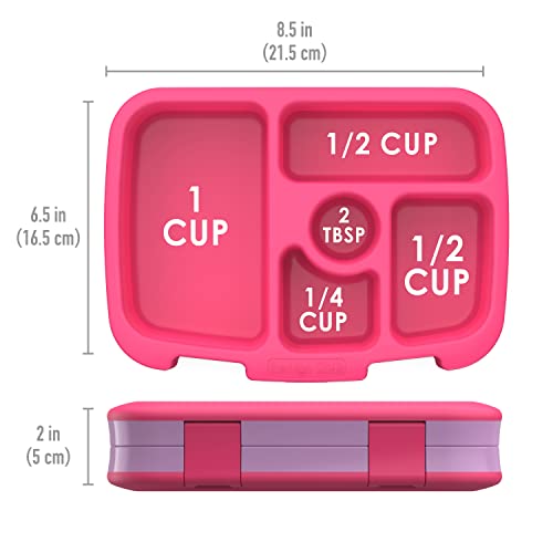 Bentgo® Kids Prints Leak-Proof, 5-Compartment Bento-Style Kids Lunch Box - Ideal Portion Sizes for Ages 3 to 7 - BPA-Free, Dishwasher Safe, Food-Safe Materials (Fairies)