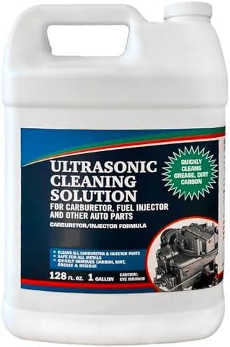 NORTHWEST ENTERPRISES Ultrasonic Cleaner Solution for Carburetors and Engine Parts. Concentrated Washing Compound for use in Ultrasonic Machines and Immersion Washers (1 Gallon)
