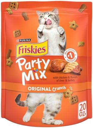 Purina Friskies Cat Treats, Party Mix Original Crunch - 20 oz. Pouch