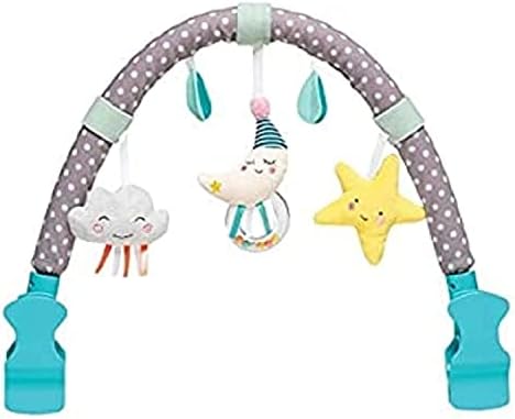 Taf Toys Activity Arch Ideal for Infant & Toddlers, Fits Stroller & Pram. with Fascinating Toys, Stimulates Baby’s Senses and Motor Skills Development. Mini Moon Arch
